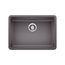 Precis SILGRANIT 25" ADA Single Bowl Undermount Kitchen Sink - Cinder, 442539