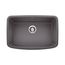 Valea SILGRANIT 27" Single Bowl Undermount Kitchen Sink - Cinder, 442548