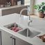 Formera 33" 50/50 Double Bowl Undermount Stainless Steel Kitchen Sink, 442768