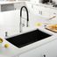 Diamond SILGRANIT 33" Super Single Undermount Kitchen Sink - Coal Black, 442916