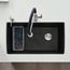 Diamond SILGRANIT 33" Super Single Undermount Kitchen Sink - Coal Black, 442916