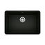 Precis SILGRANIT 27" Single Bowl Undermount Kitchen Sink (Coal Black)
