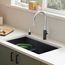 Precis SILGRANIT 30" Single Bowl Undermount Kitchen Sink - Coal Black, 442931