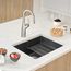 Precis SILGRANIT 21" Single Bowl Undermount Kitchen Sink (Coal Black)