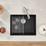 Precis SILGRANIT 21" Single Bowl Undermount Kitchen Sink (Coal Black)