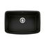 Valea SILGRANIT 27" Single Bowl Undermount Kitchen Sink - Coal Black, 442941