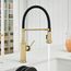 Empressa Semi-Pro Pull-Down Dual-Spray Kitchen Faucet - Satin Gold, 442982