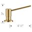 Torre Soap Dispenser (Satin Gold)