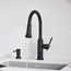 Empressa High Arc Pull-Down Dual-Spray Kitchen Faucet - Matte Black, 443023, 443023-BLANCO
