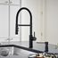 Catris Flexo Semi-Pro Pull-Down Dual-Spray Kitchen Faucet (Matte Black), 443026
