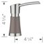 Artona Soap Dispenser - PVD Steel/Volcano Gray, 443038
