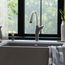 Artona Pull-Down Dual-Spray Kitchen Faucet - PVD Steel/Volcano Gray, 443039, 443039-BLANCO