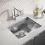Quatrus R0 22" Single Bowl Undermount Stainless Steel Kitchen Sink, 443050