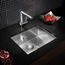 Quatrus R0 22" Single Bowl Undermount Stainless Steel Kitchen Sink, 443050