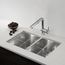 Quatrus R0 32" 50/50 Double Bowl Undermount Stainless Steel Kitchen Sink, 443053