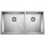 Quatrus R0 33" 60/40 Double Bowl Undermount Stainless Kitchen Sink, 443054