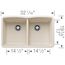 Diamond SILGRANIT 32" 50/50 Double Bowl Undermount Kitchen Sink - Soft White, 443068