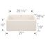 Ikon SILGRANIT 27" Single Bowl Apron-Front Farmhouse Sink - Soft White, 443075