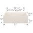 Ikon SILGRANIT 33" Double Bowl Apron-Front Farmhouse Sink with Low Divide - Soft White, 443078