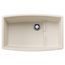 Performa Cascade SILGRANIT 32" Single Bowl Undermount Kitchen Sink with Colander - Soft White, 443085