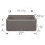 Ikon SILGRANIT 27" Single Bowl Apron-Front Farmhouse Sink - Volcano Gray, 443112