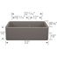 Ikon SILGRANIT 33" Double Bowl Apron-Front Farmhouse Sink with Low Divide - Volcano Gray, 443115