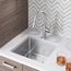Quatrus R15 17" Undermount Stainless Steel Bar Sink, 443144