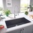 Liven SILGRANIT 33" Super Single Dual Mount Kitchen Sink, 443195 (Anthracite)