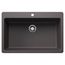 Liven SILGRANIT 33" Super Single Dual Mount Kitchen Sink, 443196 (Cinder)