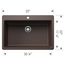 Liven SILGRANIT 33" Super Single Dual Mount Kitchen Sink, 443199 (Cafe)