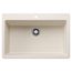 Liven SILGRANIT 33" Super Single Dual Mount Kitchen Sink, 443201 (Soft White)