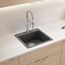 Liven SILGRANIT 21" Single Bowl Dual Mount Kitchen Sink, 443228 (Cinder)
