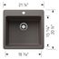 Liven SILGRANIT 21" Single Bowl Dual Mount Kitchen Sink, 443232 (Volcano Gray)