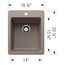 Liven SILGRANIT 17" Dual Mount Bar Sink, 443238 (Truffle)
