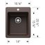 Liven SILGRANIT 17" Dual Mount Bar Sink, 443239 (Cafe)