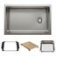 Inteos 30" Single Bowl Reversible Undermount Workstation Kitchen Sink - Stainless Steel, 443299