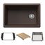 Inteos SILGRANIT 30"  Single Bowl Reversible Undermount Workstation Kitchen Sink - Café, 443308