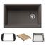 Inteos SILGRANIT 30"  Single Bowl Reversible Undermount Workstation Kitchen Sink - Volcano Gray, 443309
