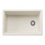 Inteos SILGRANIT 30"  Single Bowl Reversible Undermount Workstation Kitchen Sink - Soft White, 443310
