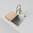 Inteos SILGRANIT 30"  Single Bowl Reversible Undermount Workstation Kitchen Sink - Soft White, 443310