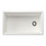 Inteos SILGRANIT 33"  Single Bowl Reversible Undermount Workstation Kitchen Sink - White, 443314