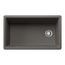 Inteos SILGRANIT 33"  Single Bowl Reversible Undermount Workstation Kitchen Sink - Volcano Gray, 443317