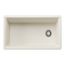 Inteos SILGRANIT 33"  Single Bowl Reversible Undermount Workstation Kitchen Sink - Soft White, 443318