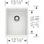 Precis SILGRANIT 13" Undermount Bar Sink (White)