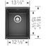 Precis SILGRANIT 13" Undermount Bar Sink  (Anthracite)