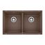 Precis SILGRANIT 29" 50/50 Double Bowl Undermount Kitchen Sink - Café, 516323