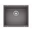 Precis SILGRANIT 21" Single Bowl Undermount Kitchen Sink - Cinder, 519049