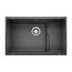 Precis Cascade SILGRANIT 29" Single Bowl Undermount Kitchen Sink with Colander - Anthracite, 519450