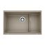 Precis Cascade SILGRANIT 29" Single Bowl Undermount Kitchen Sink with Colander - Truffle, 519456