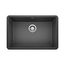 Precis SILGRANIT 27" Single Bowl Undermount Kitchen Sink - Anthracite, 522259